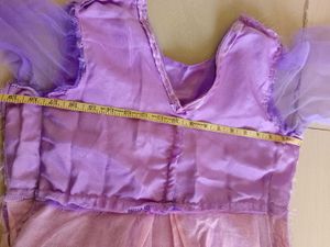 Beautiful Levender Long Gown💜with Hair Bow🎀