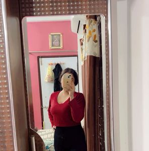 Maroon Full Selves Crop Top