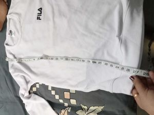 Fila Brand White Xl T Shirt For Men