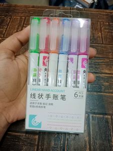 Linear Hand Pens Colourful