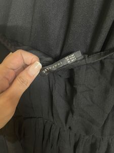 Elegant Black Halter Midi Dress