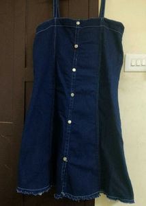 Denim Bodycon Midi Dress