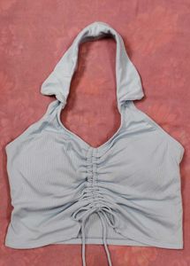 Blue Halter Top