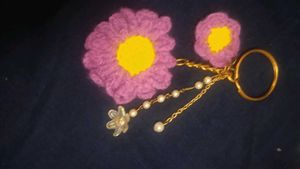 Beautiful 😱💞 Daisy Crochet Keychain