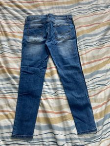 striped skinny jeans worn once