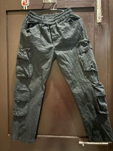 Vintage Style Cargo Pants Low Waist