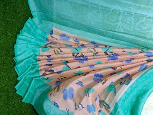 Chiffon Brasso Saree New