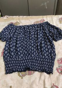 Off-the-Shoulder Print Top