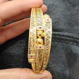 Gold Bangles - Set of 2