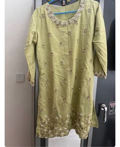 Sea Green Kurti With Palazzo