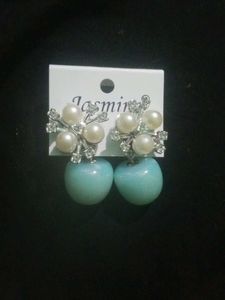 Pearl & Turquoise Drop Earrings