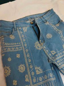 Patterned Jeans