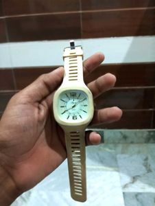 Unique Beige Resin Watch