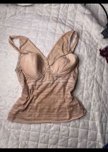 Beige Padded Sunmer Top