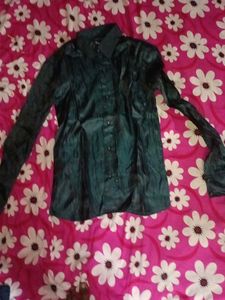Green Button-Down Shirt