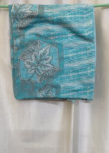 Blue Cotton Blend Salwar/Kurta Pant Dupatta Set