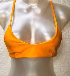 Tops For Rs.99 Only New Piece Yellow Bikini Top