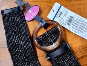 Black Woven Belt