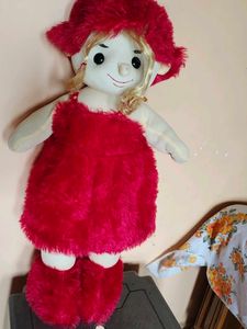 Cute Red Plush Doll