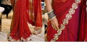 kerwa sepcial offer red Saree bye one get Two