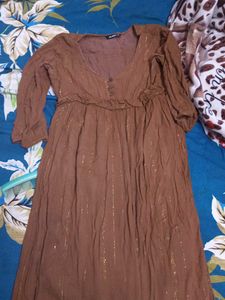 Boho Brown Maxi Dress