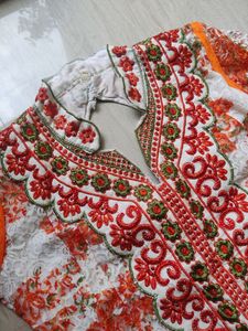 Lace Anarkhali Kurta With Embroidery For Women