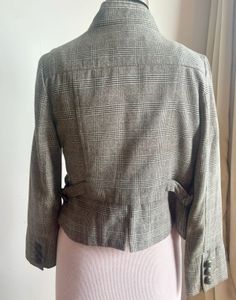 Smart Short Jacket In Checks (grey/white/black)