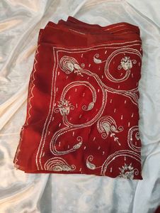 Elegant Red Saree