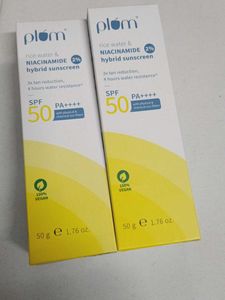 2 Plum Niacinamide Hybrid Sunscreen