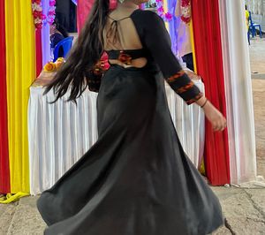 Backless Navratri Gown Full Length