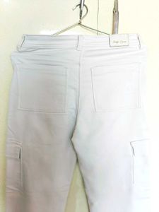 White Cargo Pants