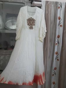 Beautiful Gown With Embellished Neck