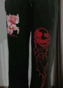 Skull Print Black Sweatpants