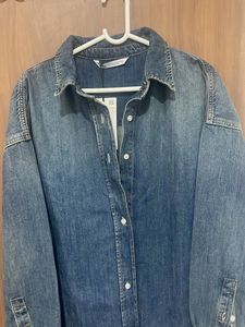 Zara Over Denim Shirt Dress