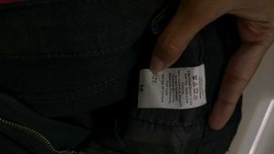 Distressed Black Denim Shorts