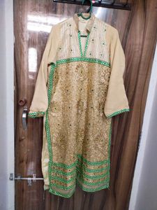 Elegant Ethnic Kurta with dupatta dual shade