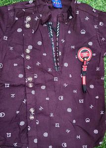 Boys Patterned Casual Shirt