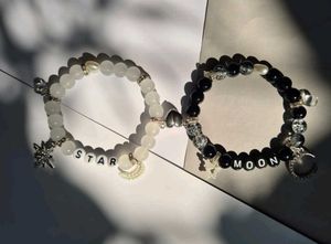 Moon &amp; Star Matching Bracelets