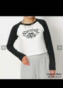 Black &amp; White Long Sleeve Tee