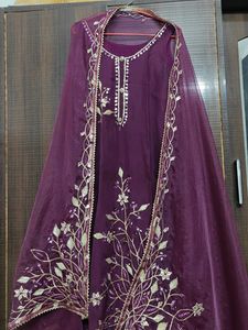 Elegant Purple Kurta Set