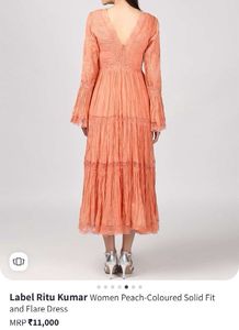 Label Ritu Kumar Peach Dress (BRAND NEW)