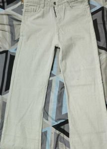 Wide Leg Cream/Light Beige Jeans