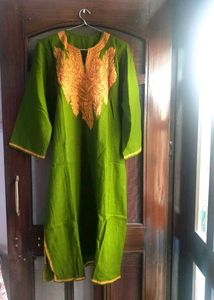 Woolen Embroidered Pheran from Kashmir