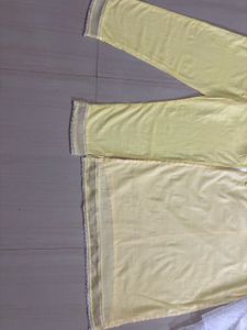 Yellow Embroidered Kurta Set With Dupatta