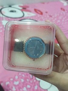 Girls Watch With Glitter Strap