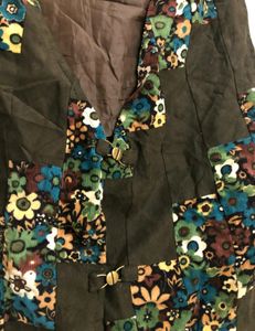 Green Printed Waistcoat