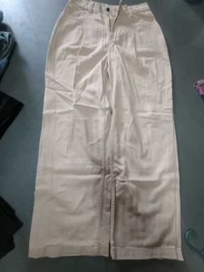 Wide Leg Tan Pants beutiful look
