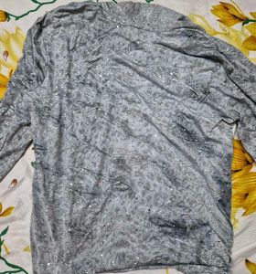 Grey Sparkle Top