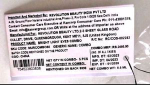 Set of Revolution Eyeshadow 5 Pack