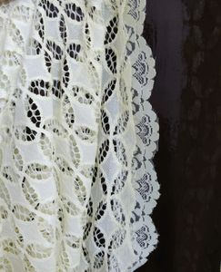 Cream Lace Dupatta